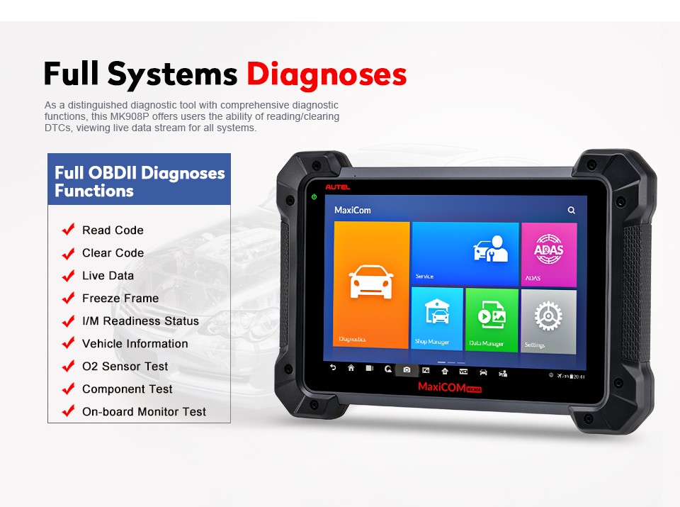 Autel MaxiCOM MK908P Pro System Diagnosis